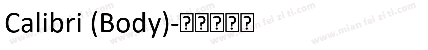 Calibri (Body)字体转换